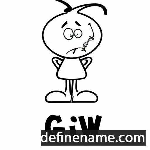 Gwri cartoon