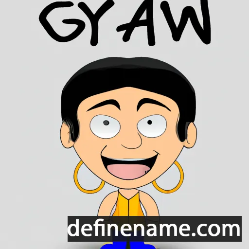 cartoon of the name Gyan