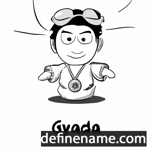 cartoon of the name Gyanda