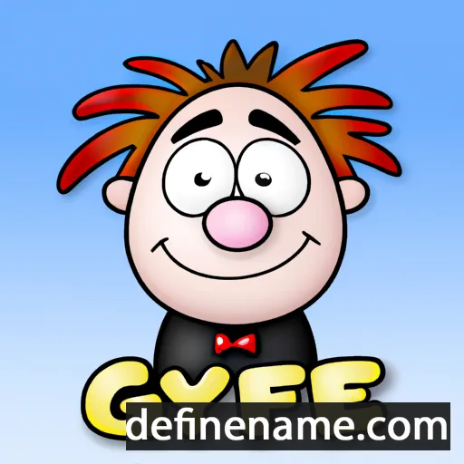 cartoon of the name Gylfie