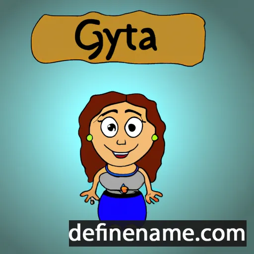 cartoon of the name Gytta