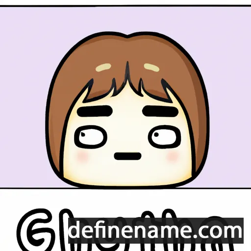 cartoon of the name Gyu-ha