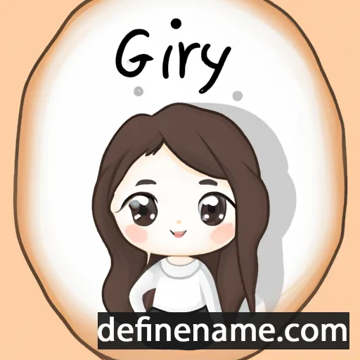 Gyu-ri cartoon