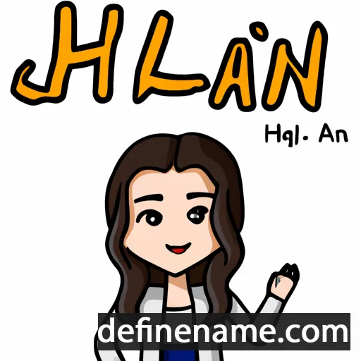 cartoon of the name Ha-jin