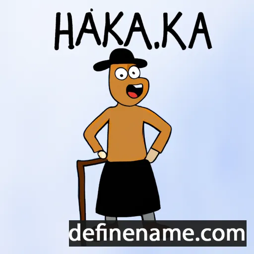 cartoon of the name Håkkå