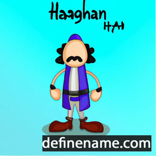 cartoon of the name Haghni