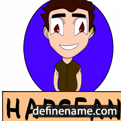 cartoon of the name Haiden