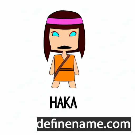 cartoon of the name Haika