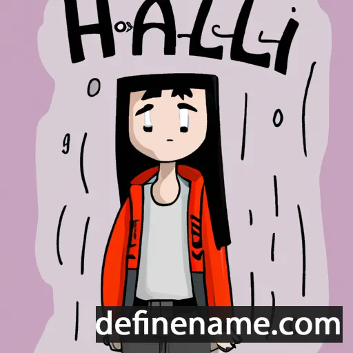 cartoon of the name Haili