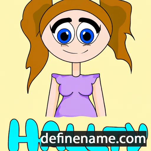 cartoon of the name Haily