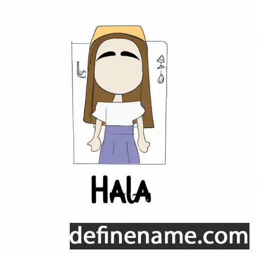 cartoon of the name Hala