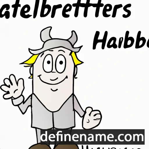 cartoon of the name Halbertus