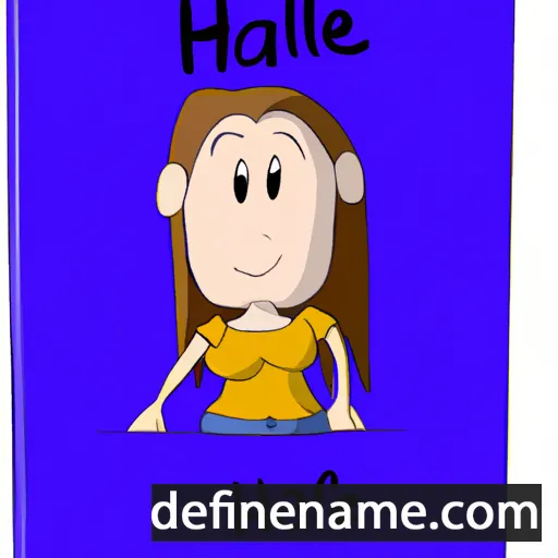 cartoon of the name Halie