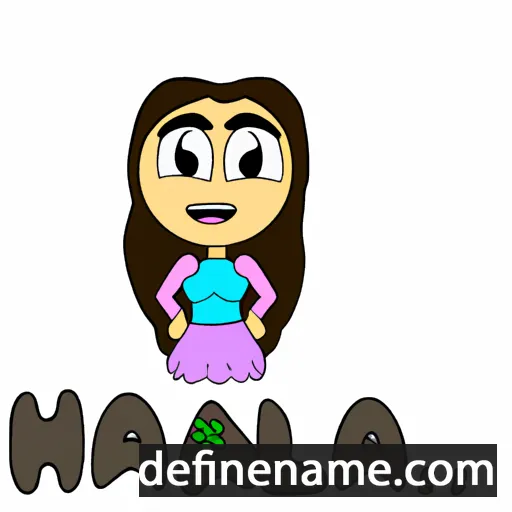 cartoon of the name Halla