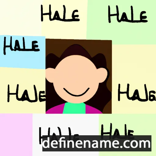 cartoon of the name Hallea