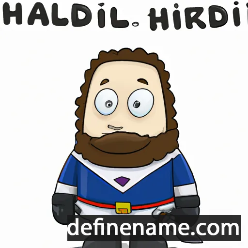 cartoon of the name Hallfríðr