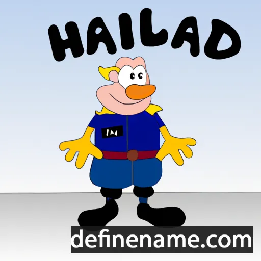 Hallfrid cartoon