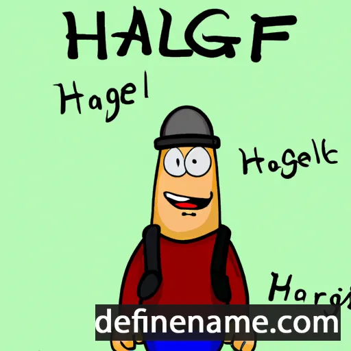 cartoon of the name Hallgeir