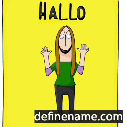 cartoon of the name Halli