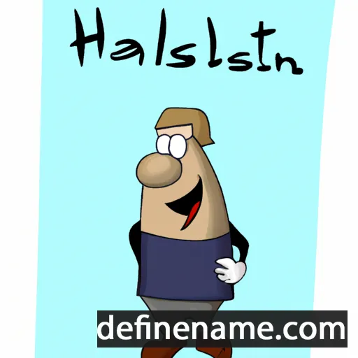 cartoon of the name Hallstæinn