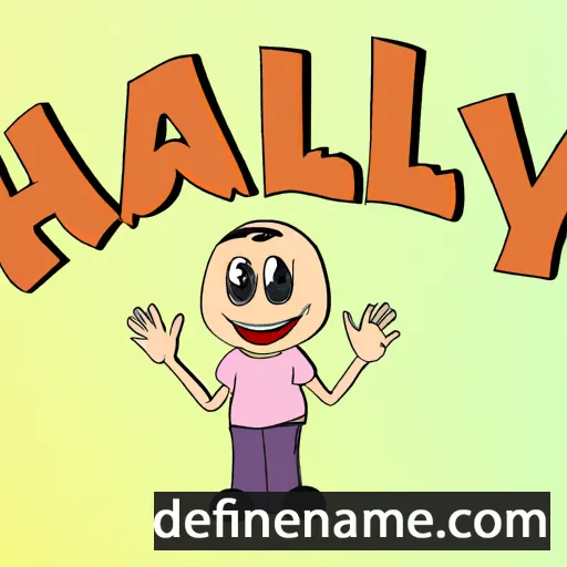 cartoon of the name Hally