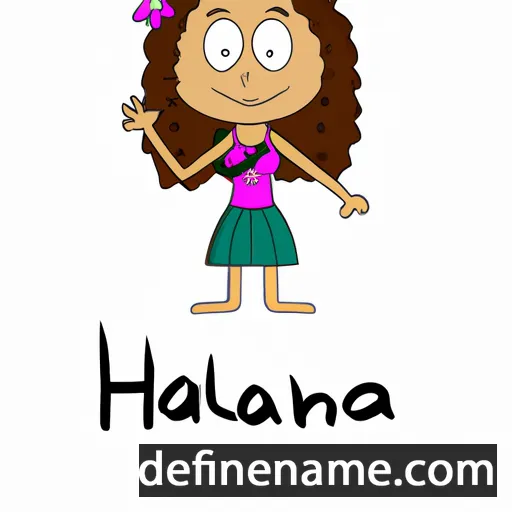 cartoon of the name Halona