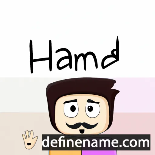 cartoon of the name Hamad