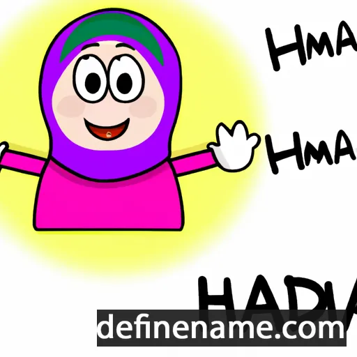 cartoon of the name Hamda