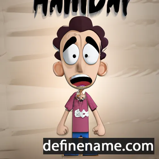 cartoon of the name Hamdy