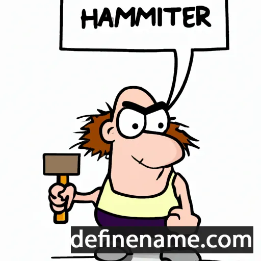 cartoon of the name Hammett