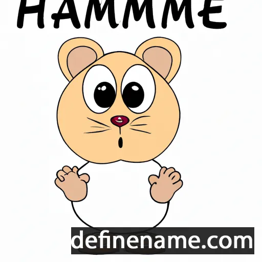 cartoon of the name Hammie