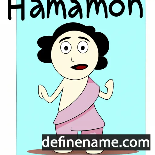 cartoon of the name Hamoni