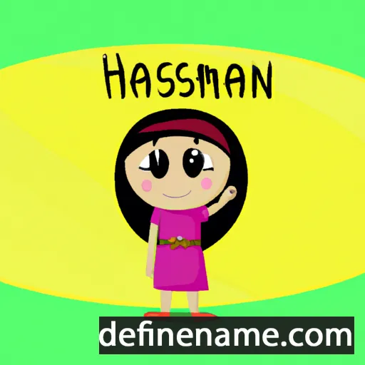 cartoon of the name Hamsini