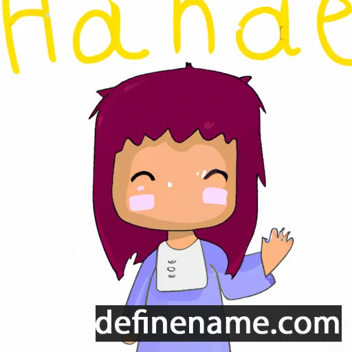 Hanaé cartoon