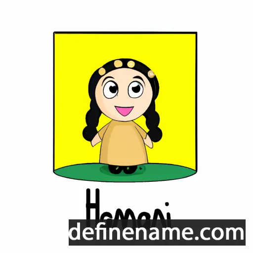 cartoon of the name Hanani