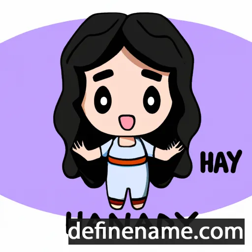 cartoon of the name Handayani