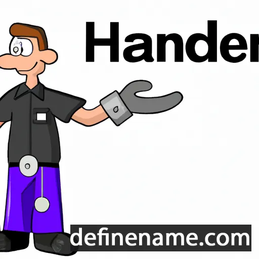 cartoon of the name Handler