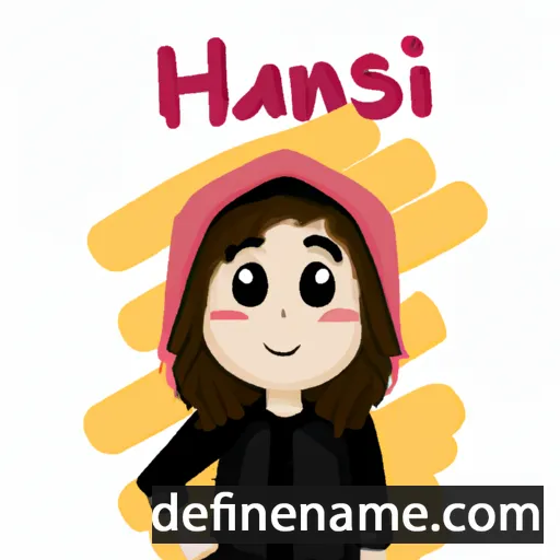 cartoon of the name Hanisi