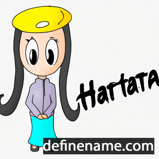 cartoon of the name Hanitra