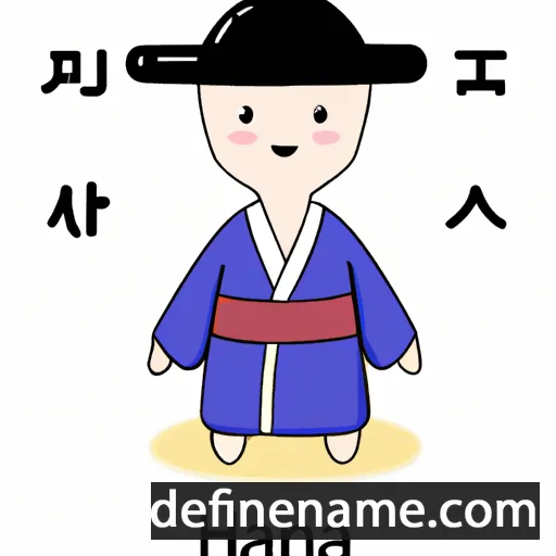 cartoon of the name Hanja