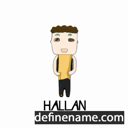 cartoon of the name Hanlin