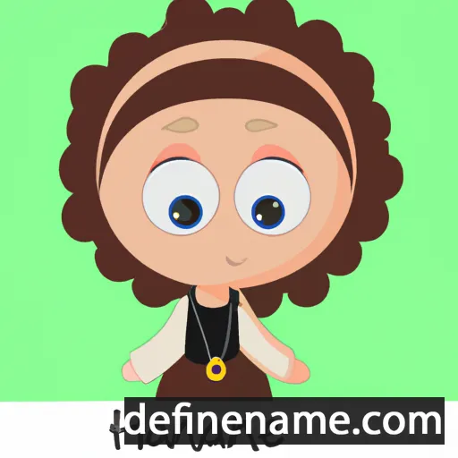 cartoon of the name Hannane