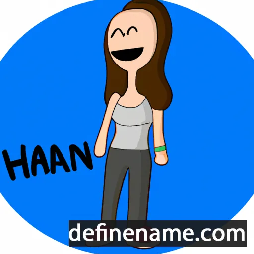 cartoon of the name Hanni