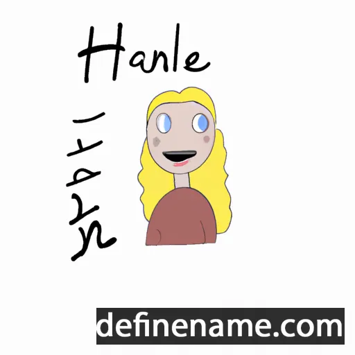 cartoon of the name Hanniël