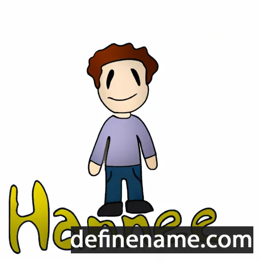 cartoon of the name Hanniel