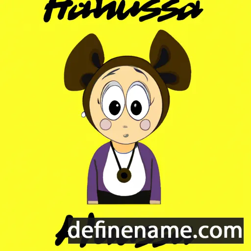 cartoon of the name Hannusza