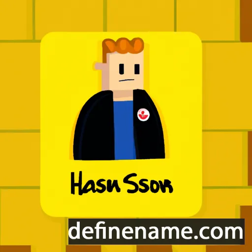 cartoon of the name Hanson