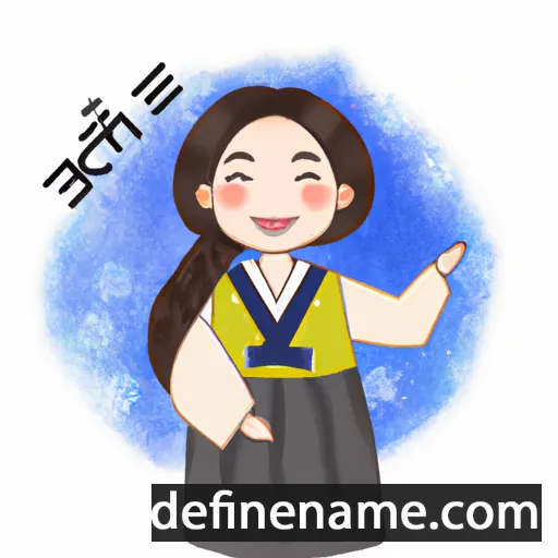 cartoon of the name Ha-yeong