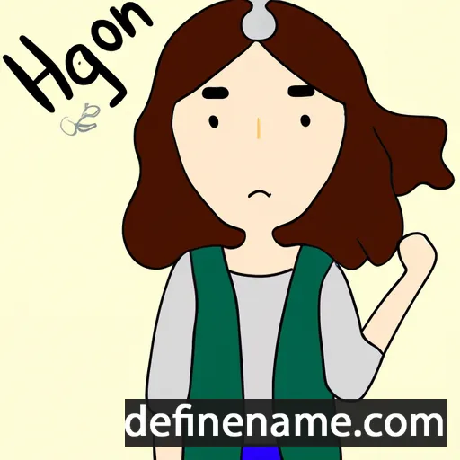 cartoon of the name Ha-yoon