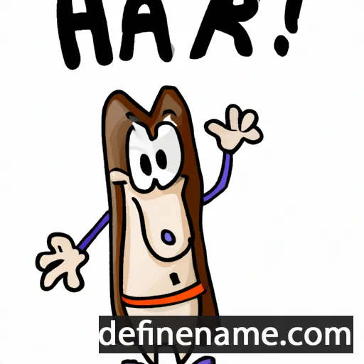 cartoon of the name Hár